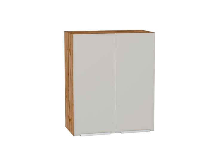 Шкаф верхний Фьюжн 600 Silky Light Grey / Дуб Вотан