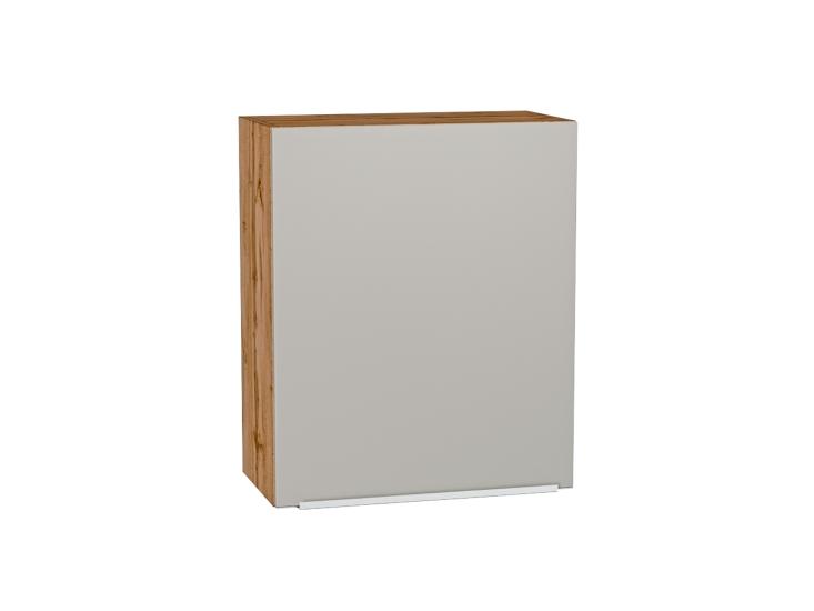 Шкаф верхний Фьюжн 600М Silky Light Grey / Дуб Вотан