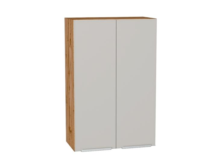 Шкаф верхний Фьюжн 600Н Silky Light Grey / Дуб Вотан