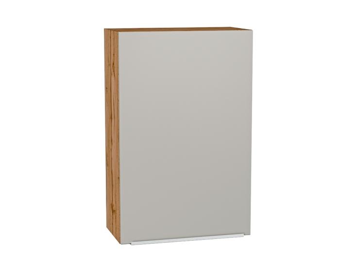 Шкаф верхний Фьюжн 600МН Silky Light Grey / Дуб Вотан