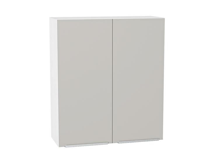 Шкаф верхний Фьюжн 800Н Silky Light Grey / Белый