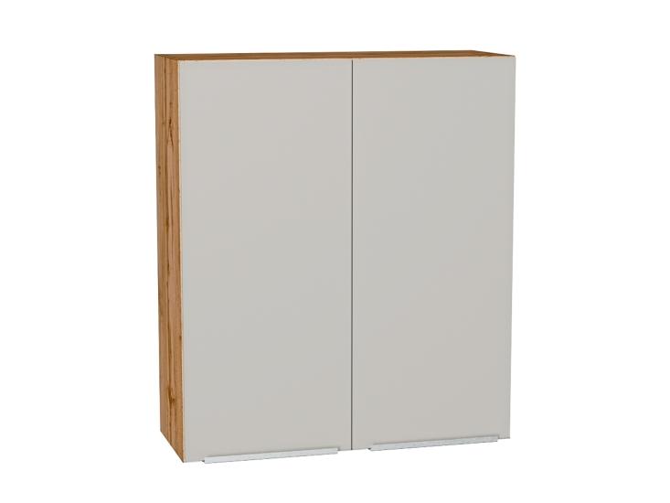 Шкаф верхний Фьюжн 800Н Silky Light Grey / Дуб Вотан