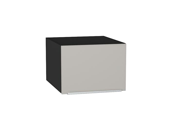 Шкаф верхний горизонтальный с увеличенной глубиной Фьюжн 510 Silky Light Grey / Graphite