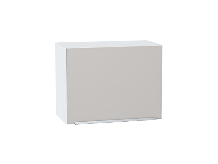 Шкаф верхний горизонтальный Фьюжн 600Н Silky Light Grey / Белый