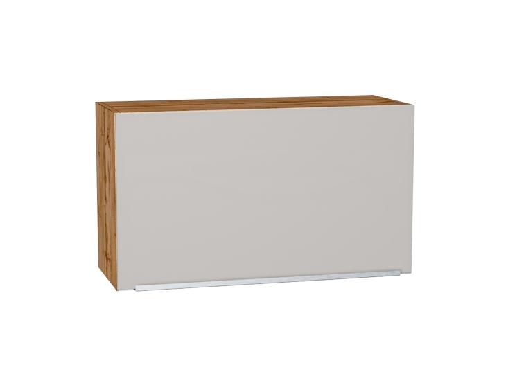 Шкаф верхний горизонтальный Фьюжн 800Н Silky Light Grey / Дуб Вотан