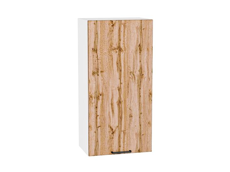 Шкаф верхний Флэт 450Н Wotan Oak 2S / Белый