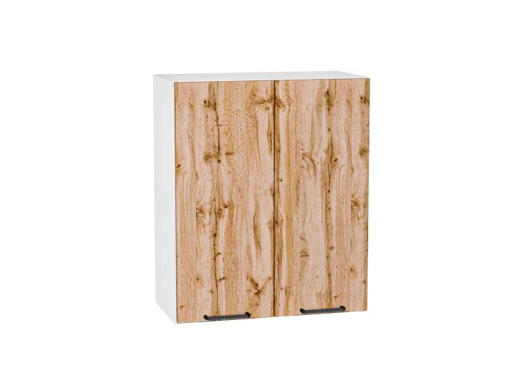 Шкаф верхний Флэт 600 Wotan Oak 2S / Белый