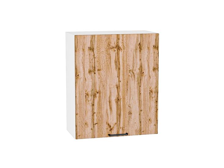 Шкаф верхний Флэт 600М Wotan Oak 2S / Белый