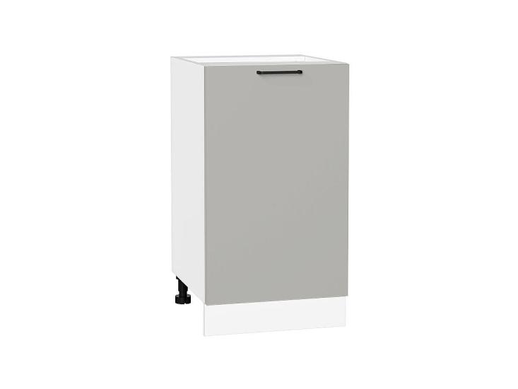 Шкаф нижний Флэт 450 Light Grey In 2S / Белый