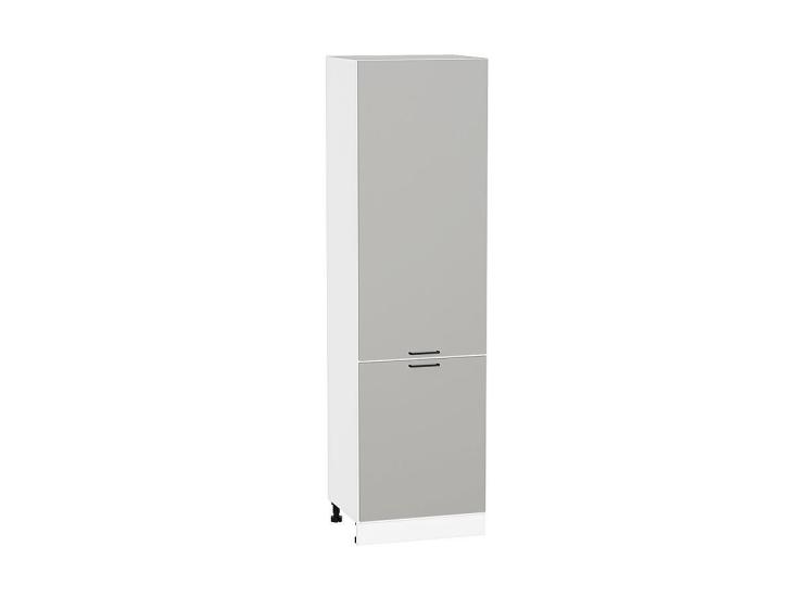 Шкаф пенал Флэт 600 (для верхних шкафов 720) Light Grey In 2S / Белый