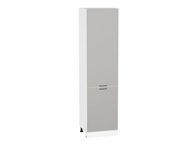 Шкаф пенал Флэт 600Н (для верхних шкафов 920) Light Grey In 2S / Белый