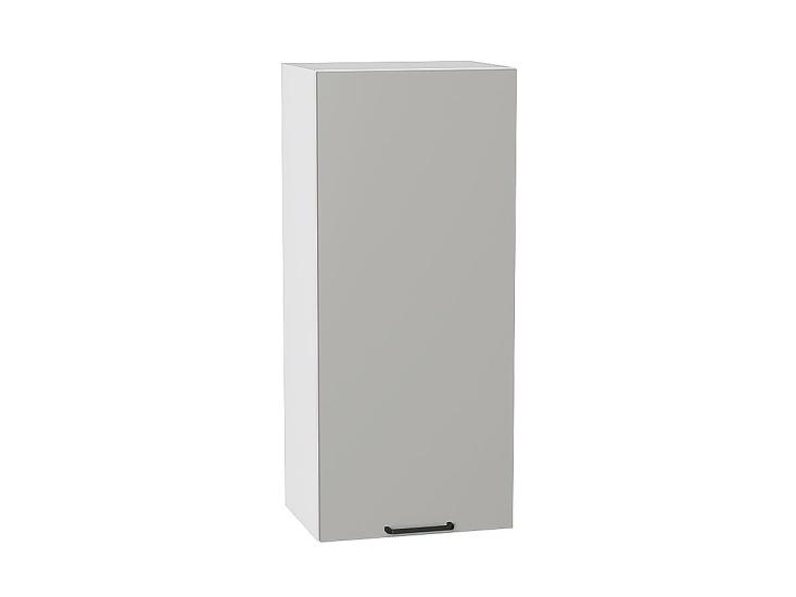 Шкаф верхний Флэт 400Н Light Grey In 2S / Белый