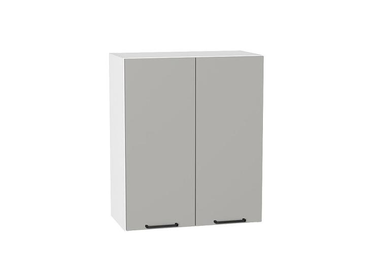 Шкаф верхний Флэт 600 Light Grey In 2S / Белый
