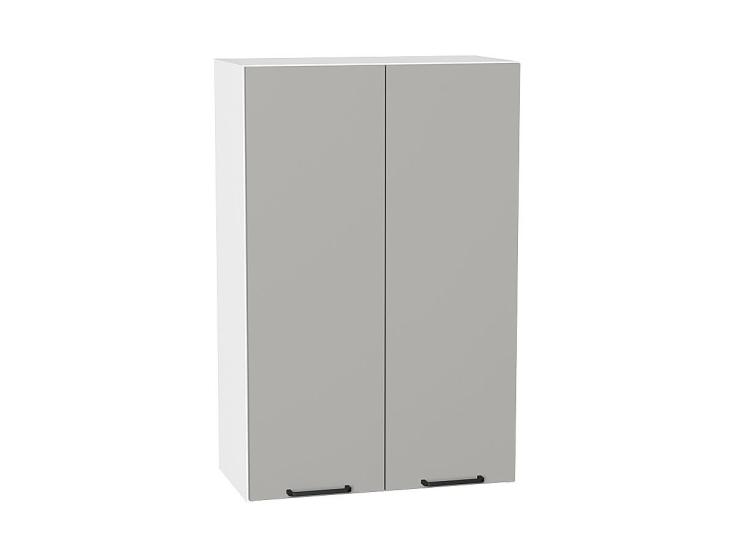 Шкаф верхний Флэт 600Н Light Grey In 2S / Белый