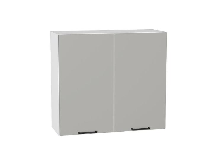 Шкаф верхний Флэт 800 Light Grey In 2S / Белый