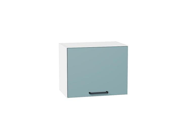 Шкаф верхний горизонтальный Флэт 450 Grey-green In 2S / Белый