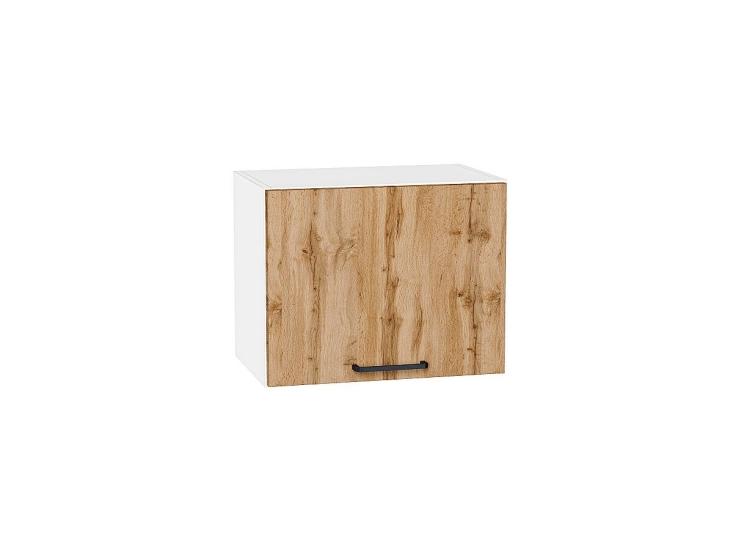 Шкаф верхний горизонтальный Флэт 450 Wotan Oak 2S / Белый