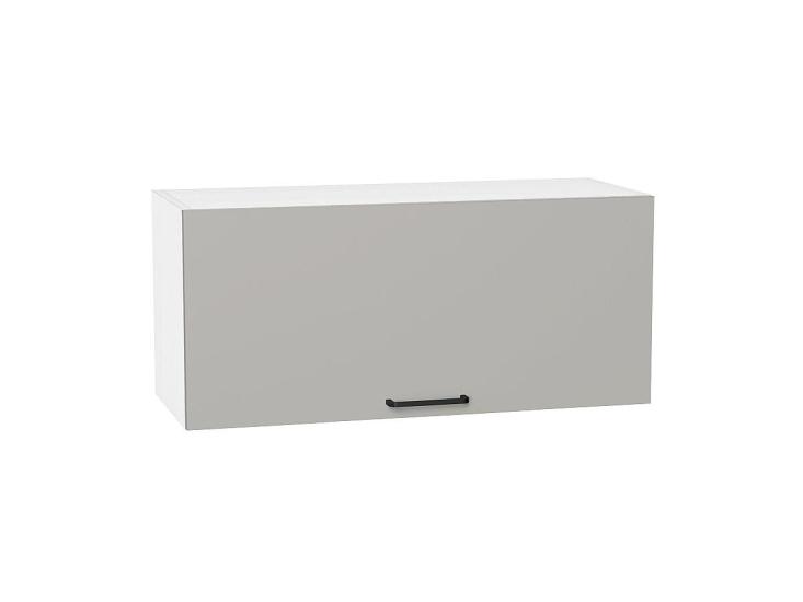 Шкаф верхний горизонтальный Флэт 800 Light Grey In 2S / Белый
