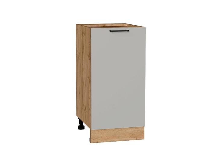 Шкаф нижний Флэт 400 Light Grey In 2S / Дуб вотан