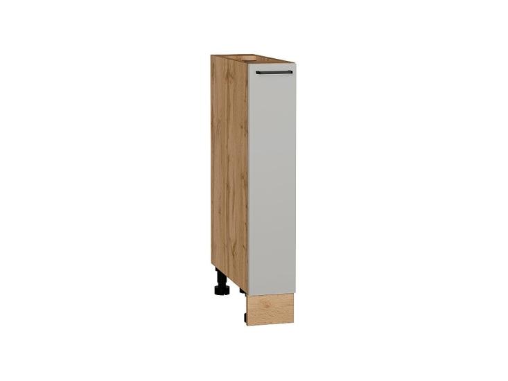 Нижняя бутылочница Флэт 150 Light Grey In 2S / Дуб вотан