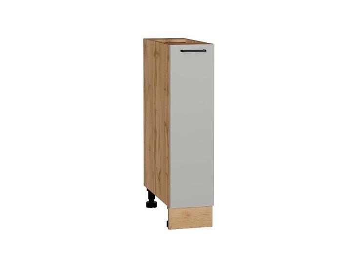 Нижняя бутылочница Флэт 200 Light Grey In 2S / Дуб вотан