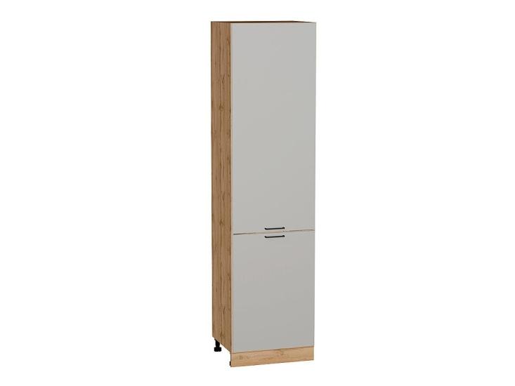 Шкаф пенал Флэт 600Н (для верхних шкафов 920) Light Grey In 2S / Дуб вотан