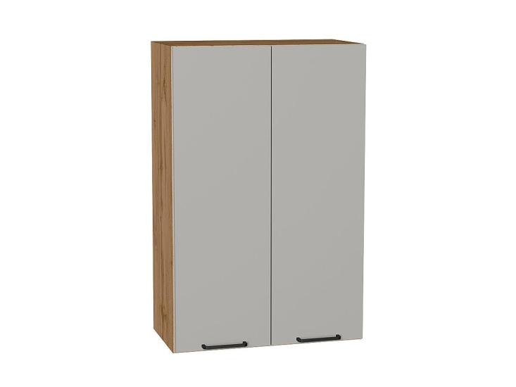 Шкаф верхний Флэт 600Н Light Grey In 2S / Дуб вотан