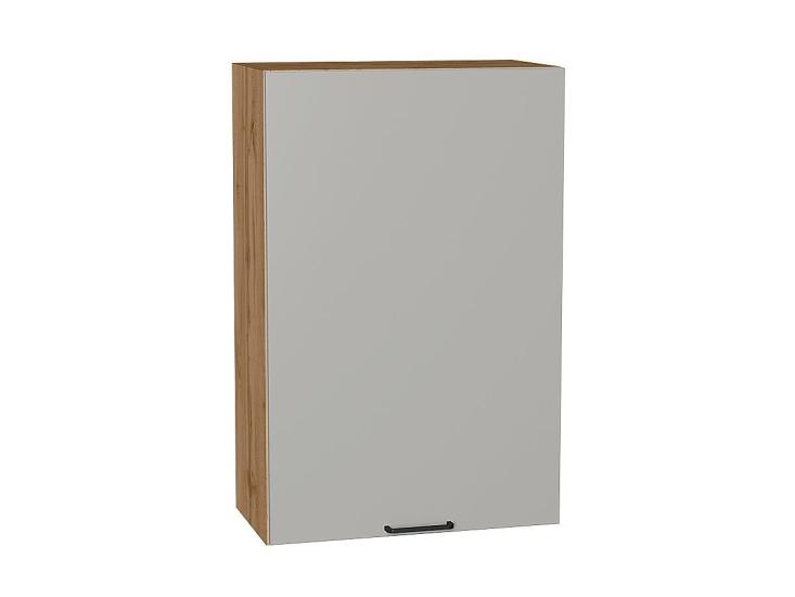 Шкаф верхний Флэт 600МН Light Grey In 2S / Дуб вотан