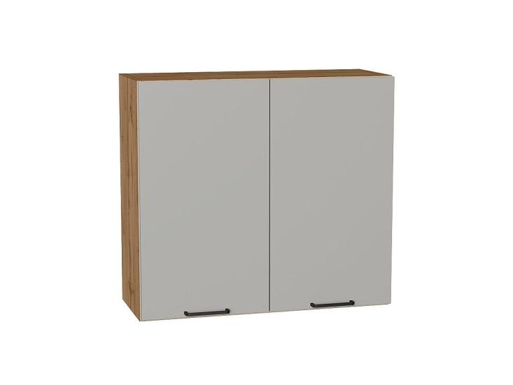Шкаф верхний Флэт 800 Light Grey In 2S / Дуб вотан