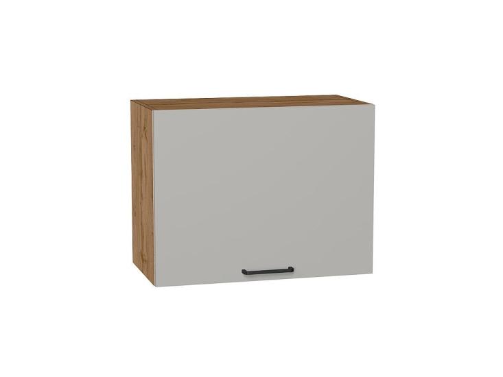 Шкаф верхний горизонтальный Флэт 600Н Light Grey In 2S / Дуб вотан