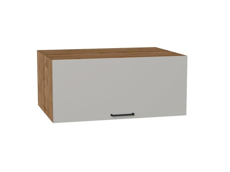Шкаф верхний горизонтальный с увеличенной глубиной Флэт 810 Light Grey In 2S / Дуб вотан