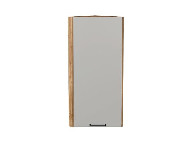 Шкаф верхний торцевой Флэт 300Н Light Grey In 2S / Дуб вотан