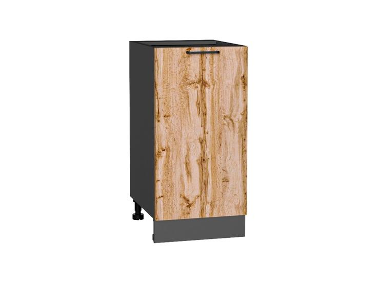 Шкаф нижний Флэт 400 Wotan Oak 2S / Graphite