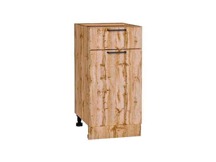 Шкаф нижний с 1 ящиком Флэт 400 Wotan Oak 2S / Дуб Вотан