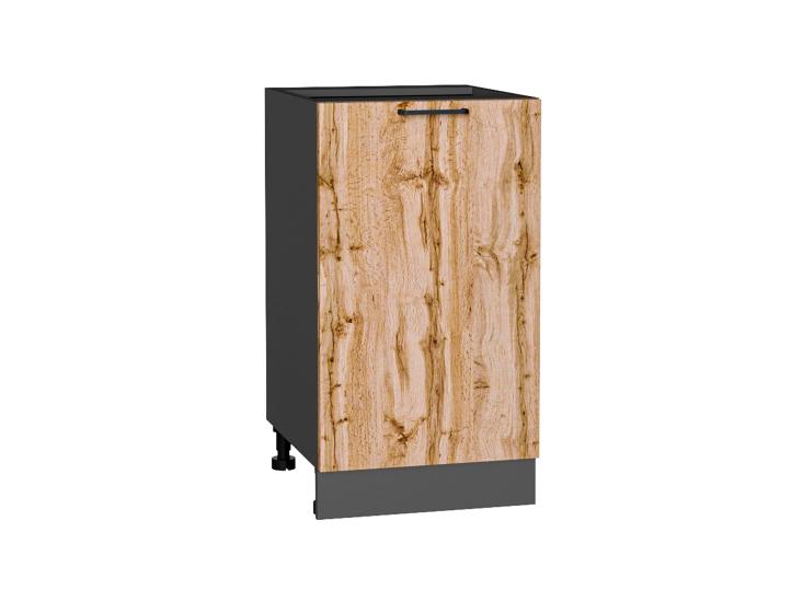 Шкаф нижний Флэт 450 Wotan Oak 2S / Graphite