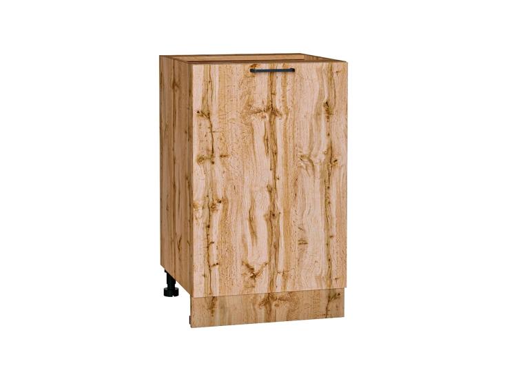 Шкаф нижний Флэт 500 Wotan Oak 2S / Дуб Вотан