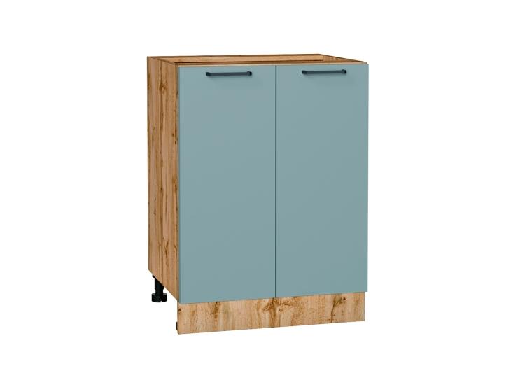 Шкаф нижний Флэт 600 Grey-green In 2S / Дуб Вотан