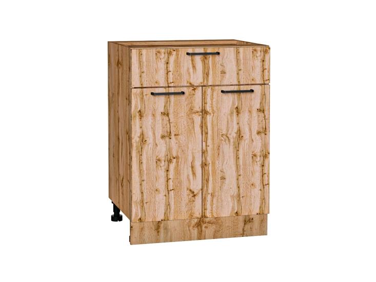 Шкаф нижний с 1 ящиком Флэт 601М Wotan Oak 2S / Дуб Вотан