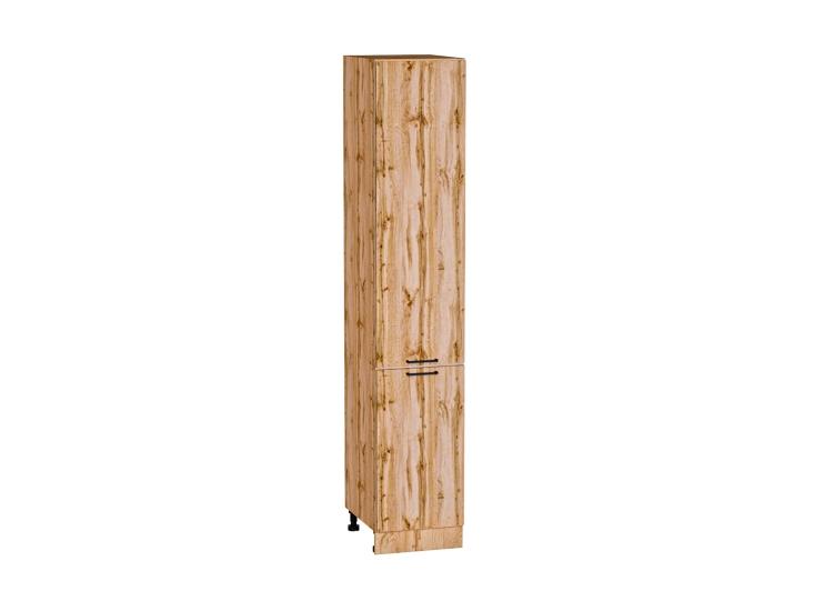 Шкаф пенал Флэт 400 (для верхних шкафов 720) Wotan Oak 2S / Дуб Вотан