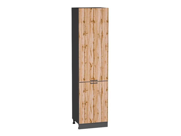 Шкаф пенал Флэт 600Н (для верхних шкафов 920) Wotan Oak 2S / Graphite