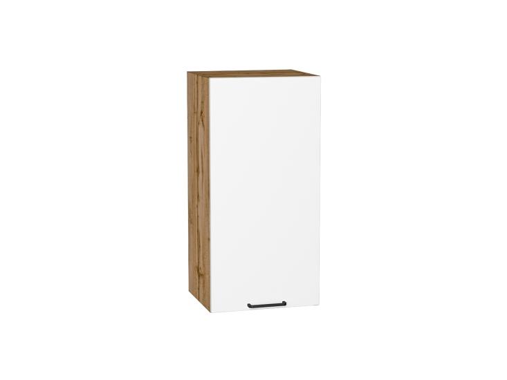 Шкаф верхний Флэт 350 White In 2S / Дуб Вотан