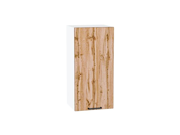 Шкаф верхний Флэт 350 Wotan Oak 2S / Белый