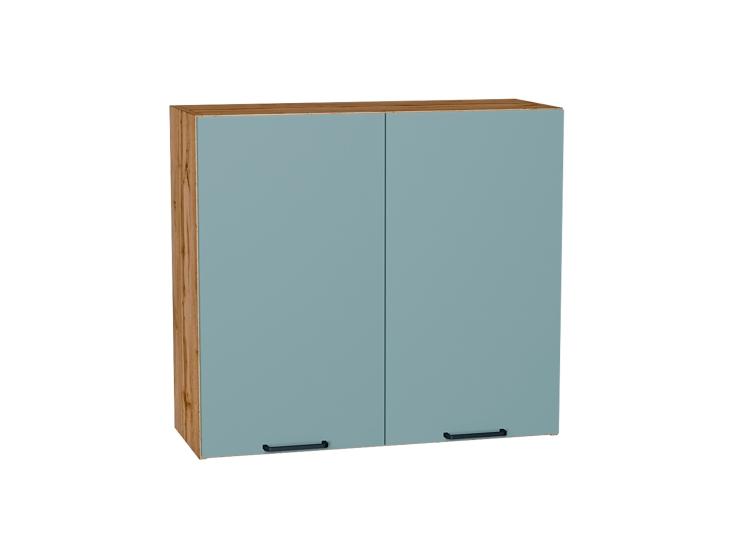Шкаф верхний Флэт 800 Grey-green In 2S / Дуб Вотан