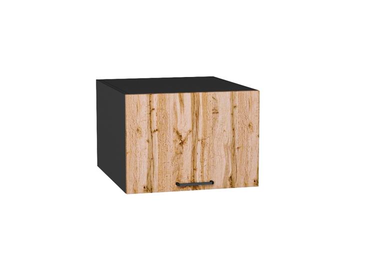 Шкаф верхний горизонтальный с увеличенной глубиной Флэт 510 Wotan Oak 2S / Graphite