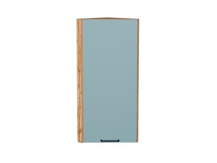 Шкаф верхний торцевой Флэт 300Н Grey-green In 2S / Дуб Вотан
