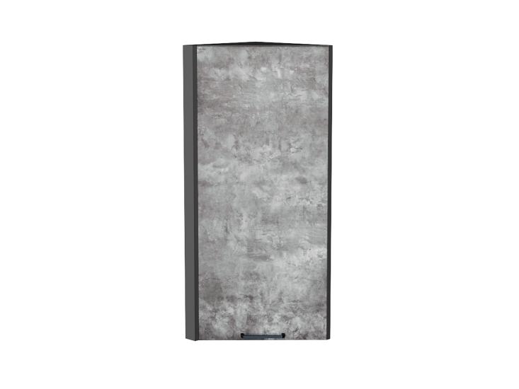 Шкаф верхний торцевой Флэт 300Н Temple Stone 2S / Graphite