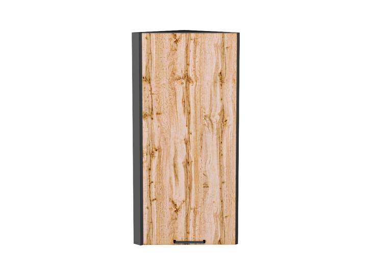 Шкаф верхний торцевой Флэт 300Н Wotan Oak 2S / Graphite