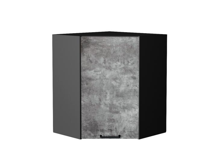 Шкаф верхний угловой Флэт 590 Temple Stone 2S / Graphite