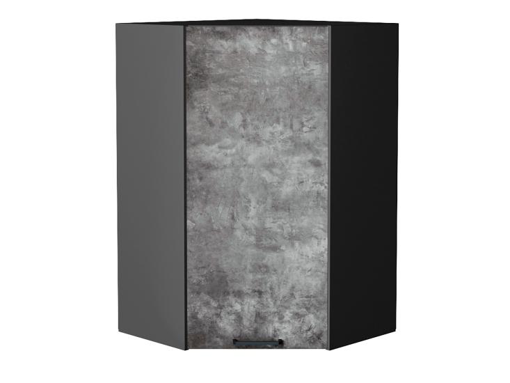 Шкаф верхний угловой Флэт 590Н Temple Stone 2S / Graphite