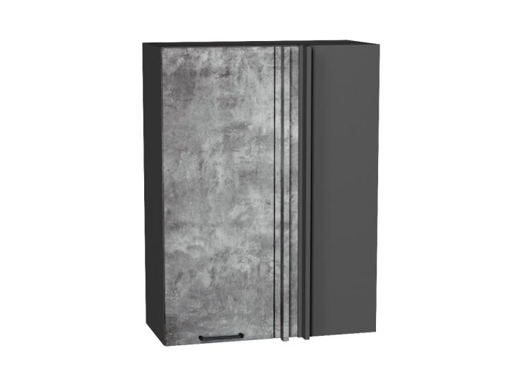 Шкаф верхний прямой угловой Флэт 700Н Temple Stone 2S / Graphite